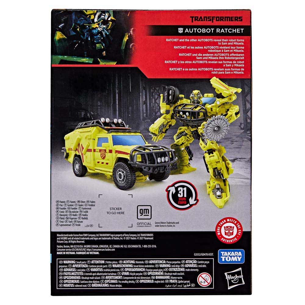 Transformers - Transformers Movie 1 - Ratchet Voyager Class Action Figure - Packshot 6