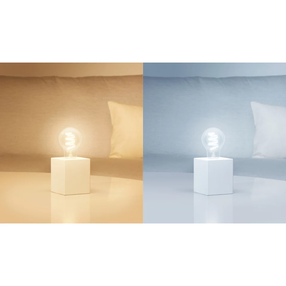 WiZ Colour & White 40W A60 E27 Filament Light Bulb (Clear) Gen 2 - Packshot 6
