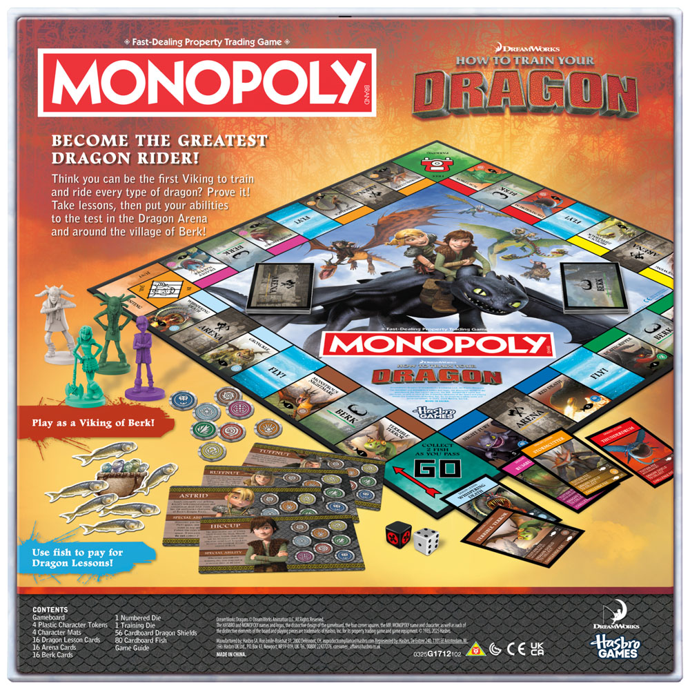 Monopoly - How to Train Your Dragon Edition Board Game - Packshot 5