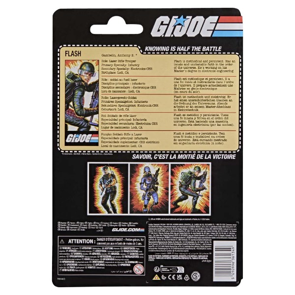 G.I. Joe - Classified Series - Retro Cardback Anthony "Flash" Gambello Action Figure - Packshot 6