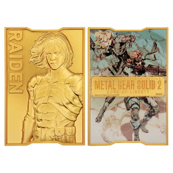Metal Gear Solid 2 - 24k Gold Plated Raiden Ingot - Packshot 2