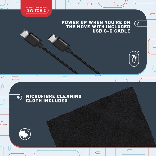4Gamers - Travel Kit for Nintendo Switch 2 - Black - Packshot 5