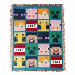Minecraft - Mobs and Characters Woven Blanket - Packshot 1