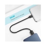 UGreen Micro USB to USB 2.0 A Male Cable 2M 480Mbps 2A Charging Black - Packshot 3