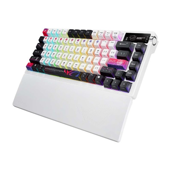 ASUS ROG - Azoth X Wireless Custom Gaming Keyboard (NX Snow Switches) - White - Packshot 2