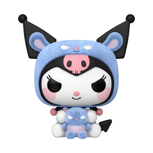 Sanrio - Hello Kitty & Friends - Kuromi as Baku Flocked Pop! Vinyl Figure - Packshot 1