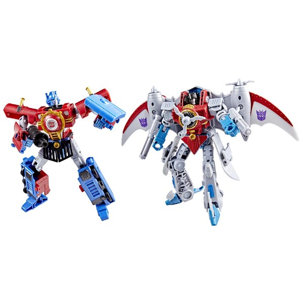 Transformers Timelines - Comic Edition Optimus Prime & Starscream Action Figure 2-Pack - Packshot 1