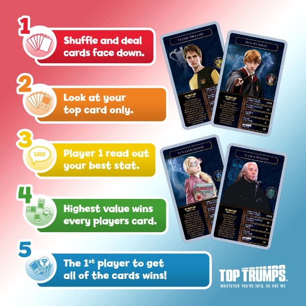 Harry Potter - Top Trumps Original 30 Harry Potter Witches & Wizards Card Game - Packshot 5