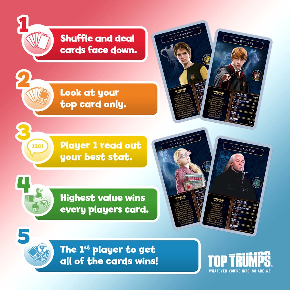 Harry Potter - Top Trumps Original 30 Harry Potter Witches & Wizards Card Game - Packshot 5