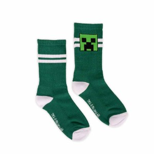 Minecraft - Creeper Green Kids Sports Socks