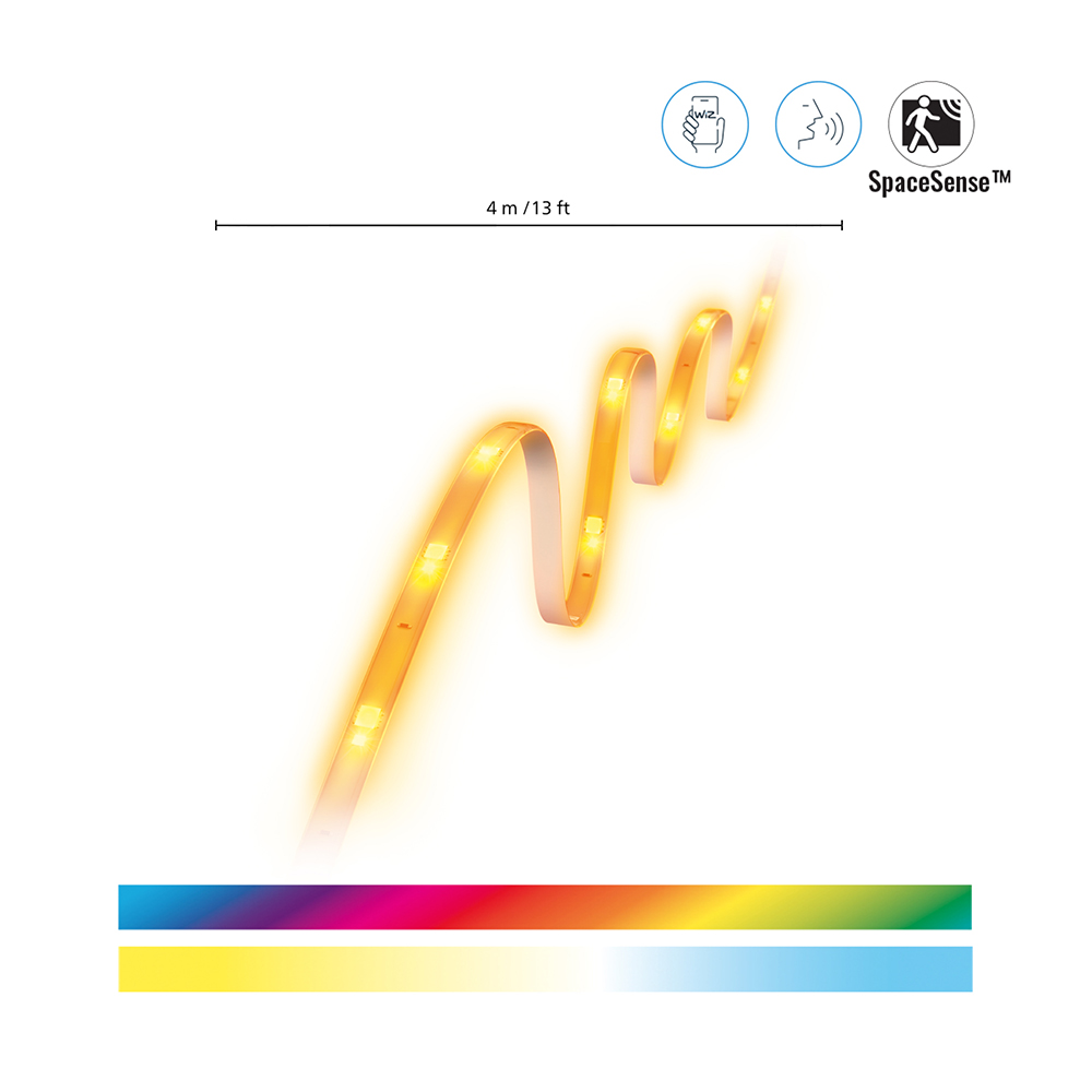 WiZ Colour & Warm White Smart LED Strip - 4m - Packshot 2