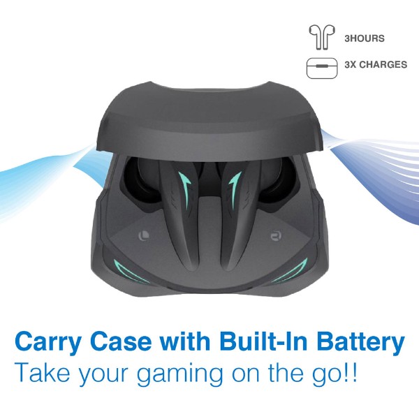 Laser - Wireless Gaming ANC Earphones - Black - Packshot 4
