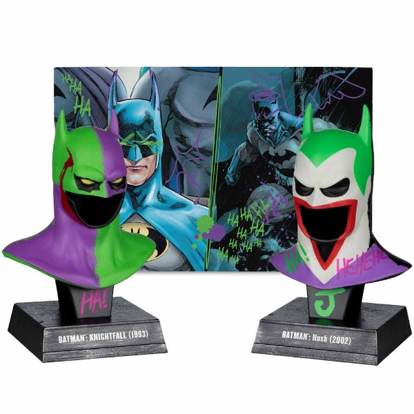 DC Comics – Batman – Knightfall & Hush (Jokerised) 2-Pack 1:3 Scale Cowl Replicas - Packshot 2