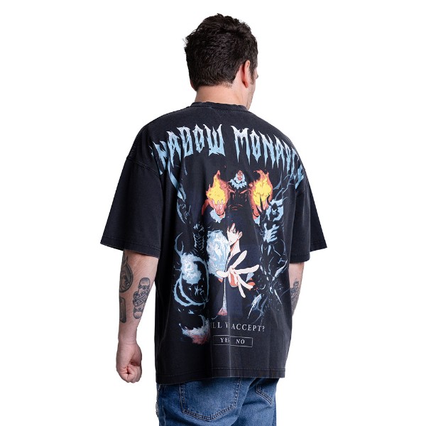 Solo Leveling T-Shirt Ufficiale | Monarca Delle Ombre | Maglietta 100% Cotone, Stampa DTF | Unisex Per Fan Anime E Manga - 3