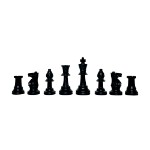 LPG Club Chess Set Board Game - Brown Woodgrain - Packshot 2
