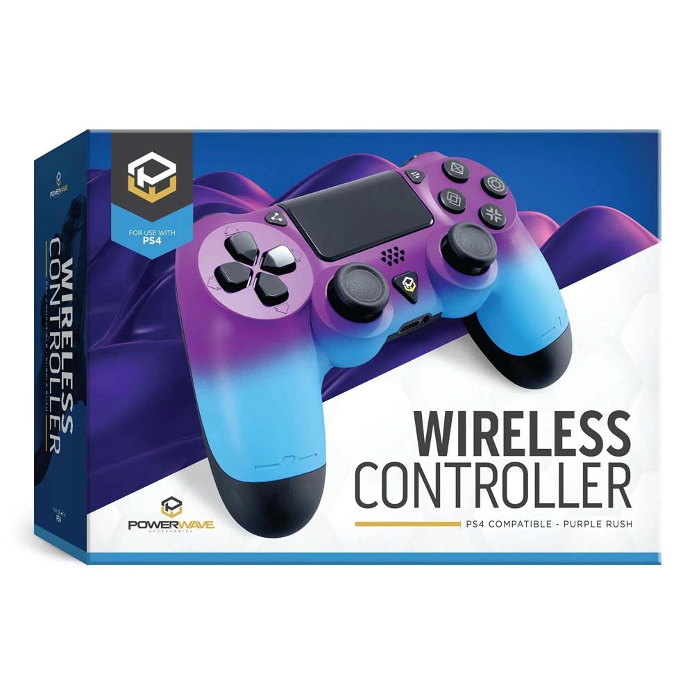 Powerwave PS4 Wireless Controller - Purple Rush - Packshot 3