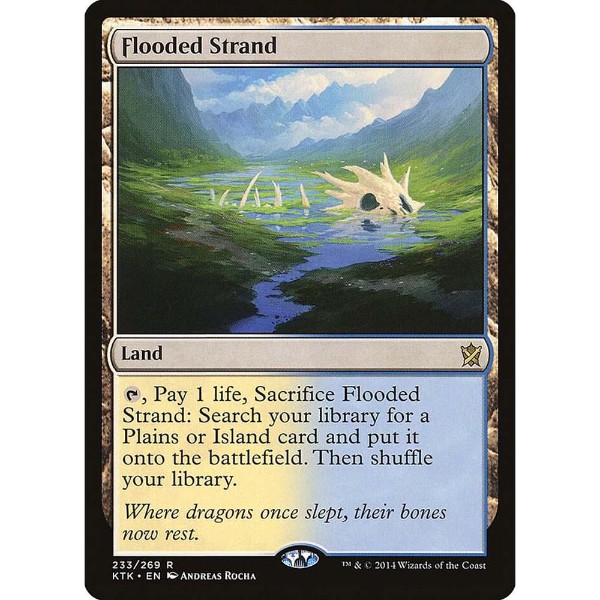 Magic: The Gathering - TCG - Khans of Tarkir - Flooded Strand 233 Foil - Packshot 1