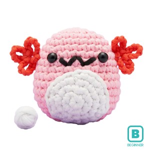 The WOOBLES - Strawberry the Axolotl Crochet Kit