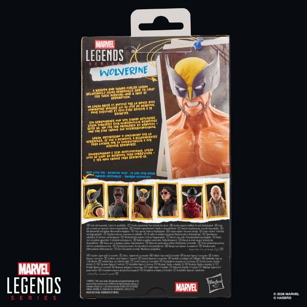 Marvel – Deadpool & Wolverine – Wolverine Shirtless Marvel Legends Action Figure - Packshot 6