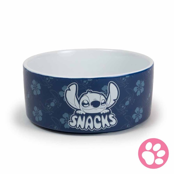 Disney - Lilo & Stitch - Stitch Hibiscus Ceramic Pet Bowl - Packshot 1