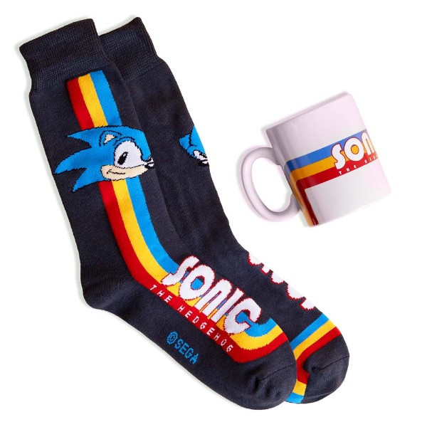 Sonic the Hedgehog - Classic Sonic Sock and Mug Gift Pack - Packshot 1