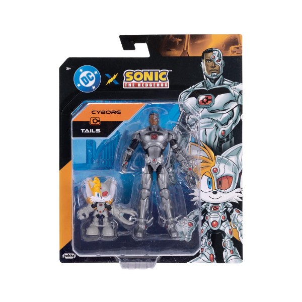 DC X Sonic the Hedgehog - Tails and Cyborg Action Figure 2-Pack - Packshot 6