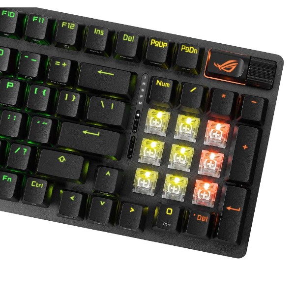 ASUS ROG - Strix Scope II 96 Wireless Keyboard (NX Snow Switch) - Black - Packshot 6