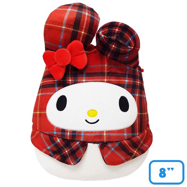 Sanrio My Melody Plaid Squishmallow 8" Plush Toys and Collectibles