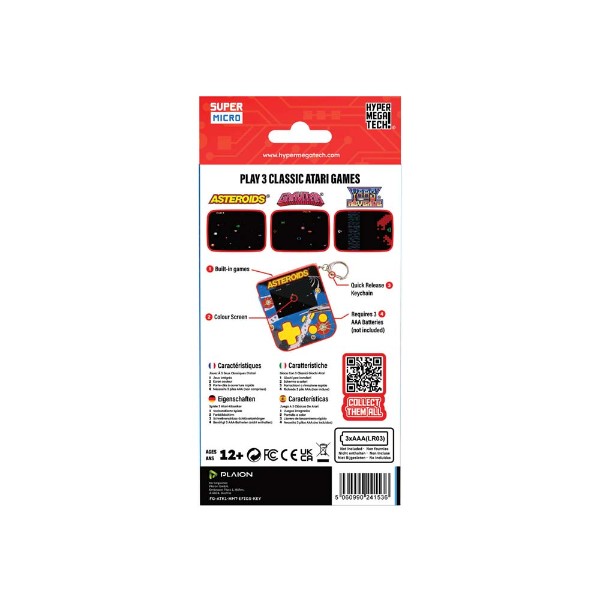 HyperMegaTech! Super Micro Keychain Gamer Console - Asteroids Edition - Packshot 3