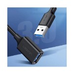 UGreen USB 3.0 A Male to Female Extension Cable 0.5M Black 5Gb s Data Transfer - Packshot 3