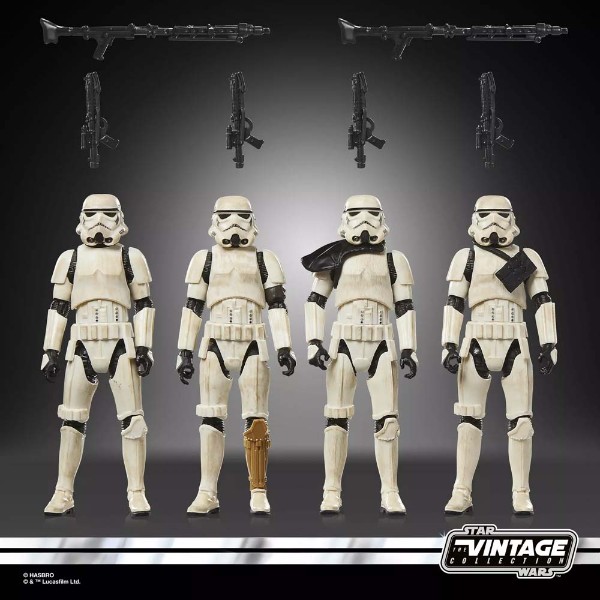 Star Wars - The Mandalorian and Grogu - The Vintage Collection - Imperial Remnant Stormtrooper Action Figure 4-Pack - Packshot 5