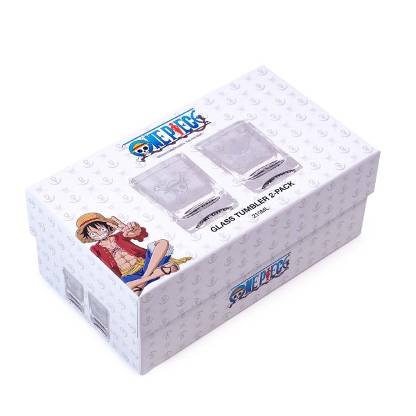 One Piece - Luffy & Zoro Glass Tumbler 2-Pack - Packshot 1