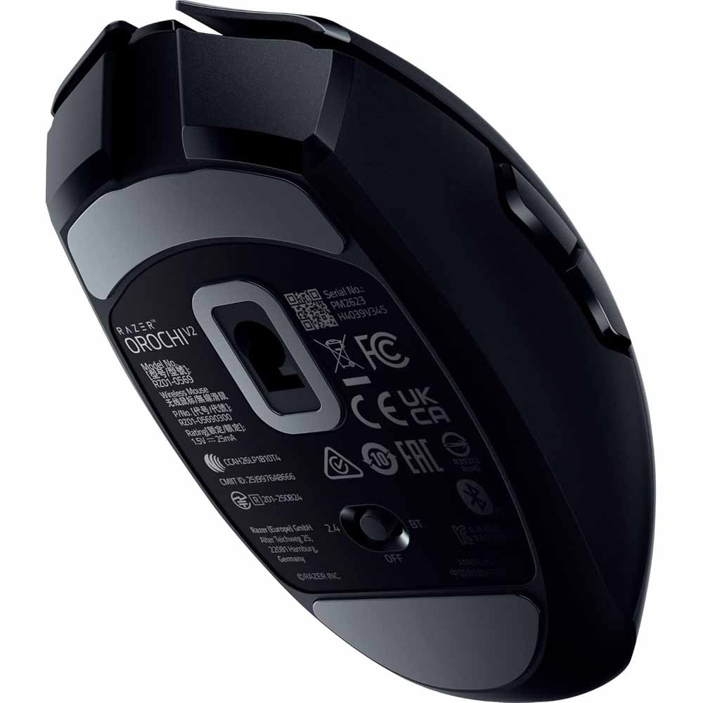 Razer - Orochi V2 (2026) Wireless Gaming Mouse - Black - Packshot 3