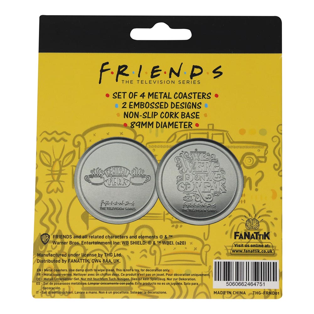 Friends Rollo Coaster Friends - Set of 4 Embossed Metal Coasters - Toys and Collectibles - EB ...