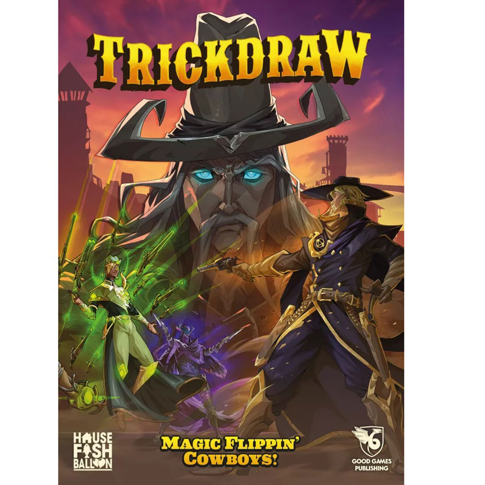 Good Games Publishing TRICKDRAW - Fast Paced Card Game, Magic Flippin' Cowboys, Strategy main image 0