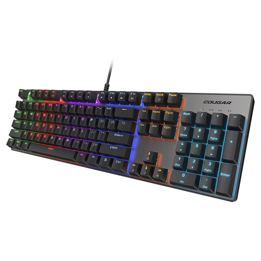 Cougar ULTIMUS EX Red Mechanical Doubleshot Keycap Gaming Keyboard - Black - Packshot 4