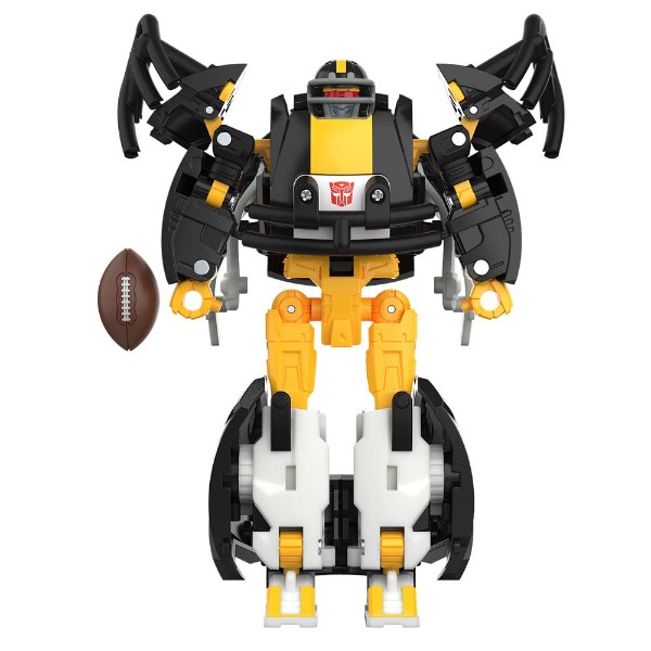 Transformers x NFL - Pittsburgh Steelers Steelsmash Action Figure - Packshot 2