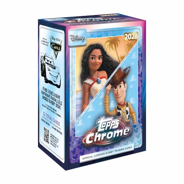 Disney – TC – Topps Chrome 2026 Value Box - Packshot 1