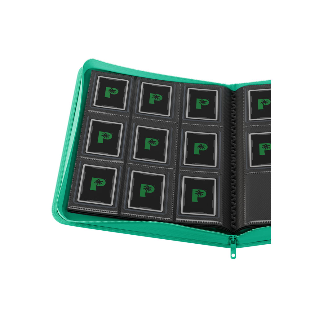 Palms Off Gaming - Collector's Series Top Loader Zip Binder - Turquoise - Packshot 2