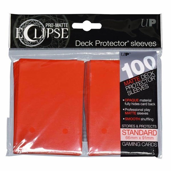 ultra pro 100 eclipse deck protector sleeves apple red matte