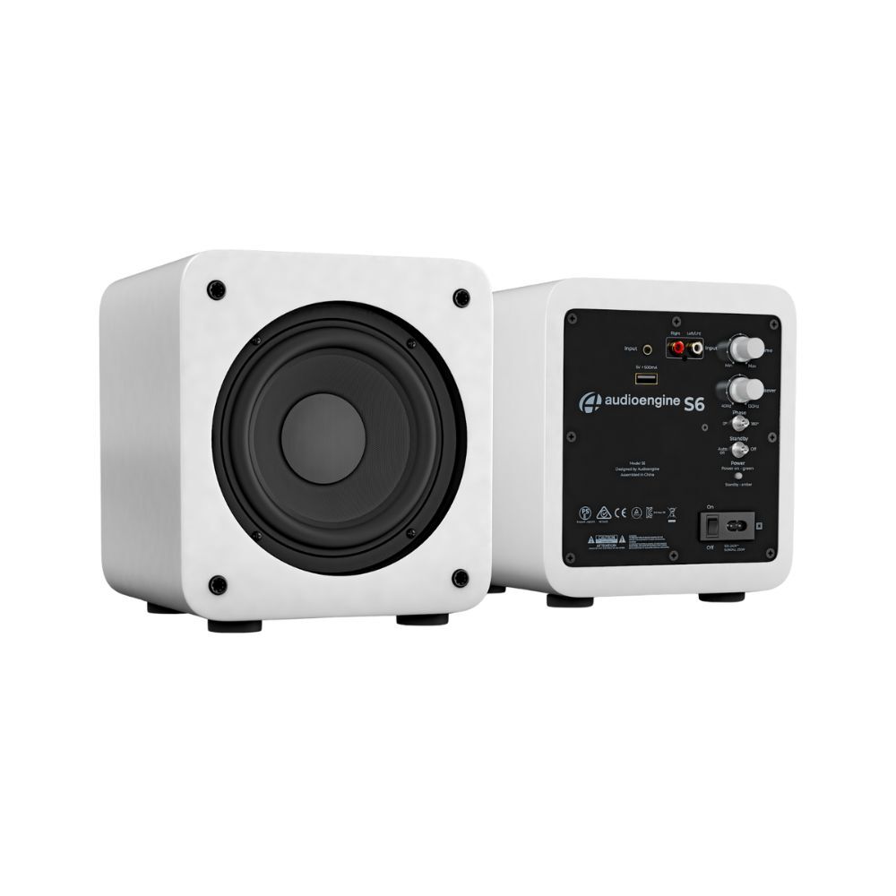 Audioengine S6 Powered Subwoofer - White - Electronics - EB Games