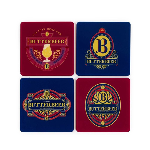 Harry Potter 25th Anniversary - Butterbeer Coasters 4-Pack - Packshot 3
