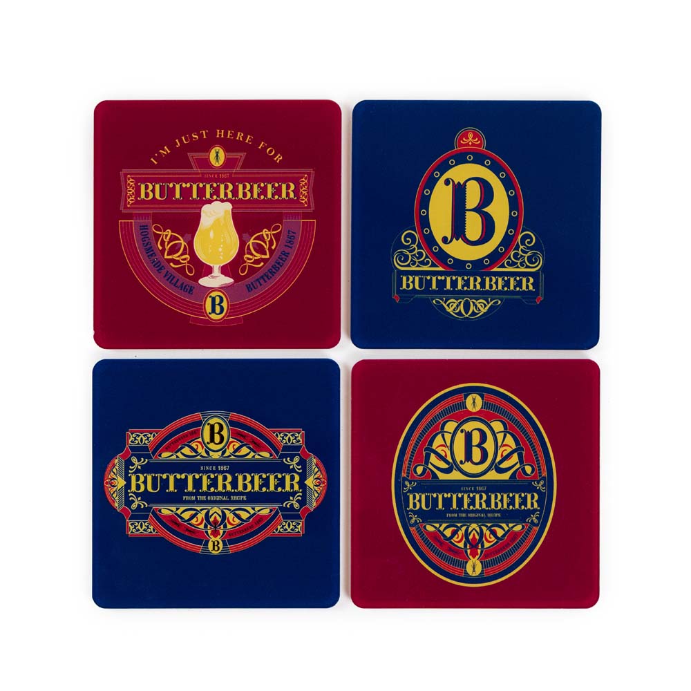 Harry Potter 25th Anniversary - Butterbeer Coasters 4-Pack - Packshot 3