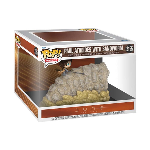 Dune: Part Three - Paul Atreides with Sandworm Pop! Moment - Packshot 2