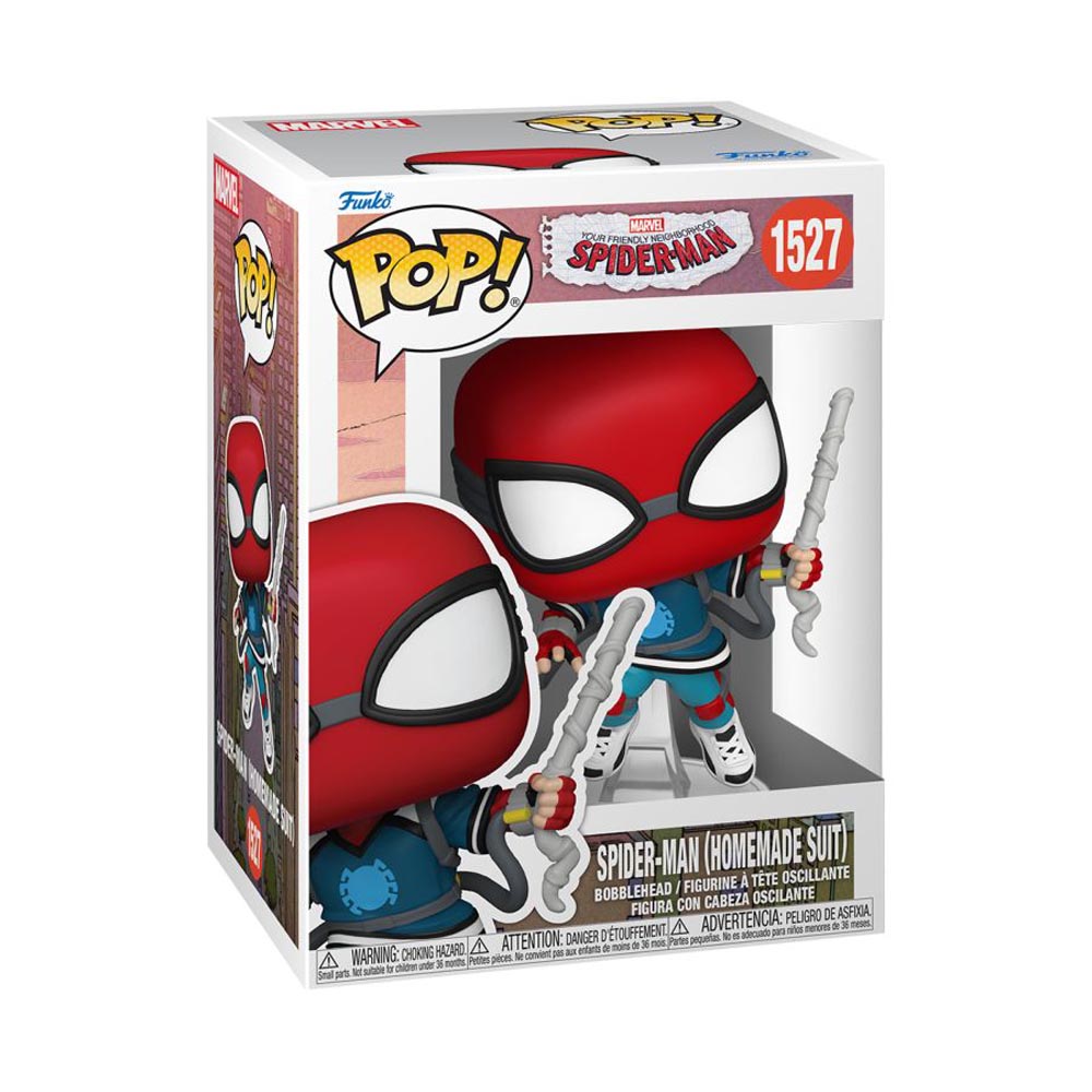 Marvel - Your Friendly Neighborhood Spider-Man - Spider-Man (Homemade Suit) Pop! Vinyl Figure - Packshot 2