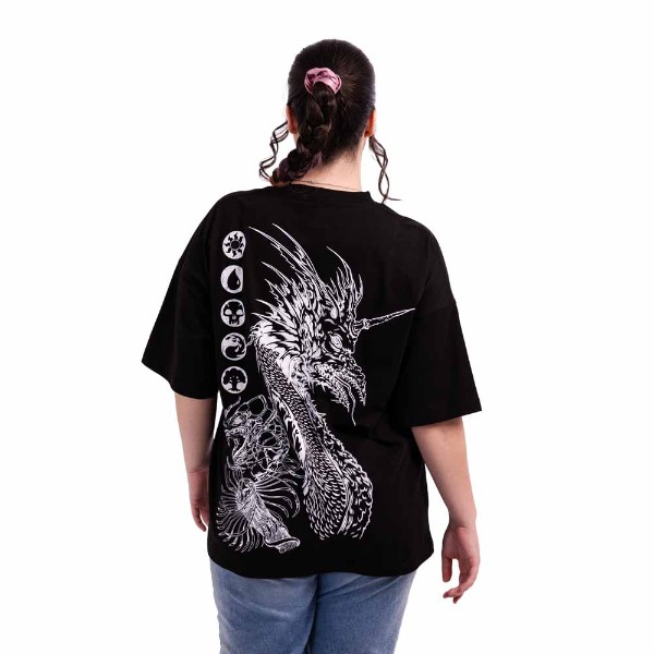 Magic: the Gathering - Monochrome Icons Oversized T-Shirt - Packshot 4