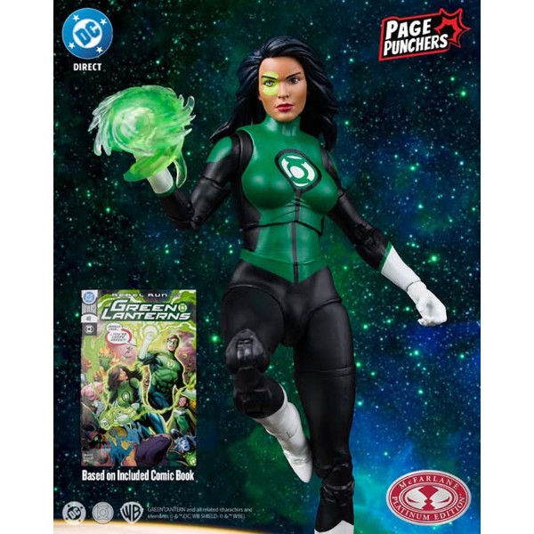 DC Comics - DC Mutiverse Green Lantern Jesscia Cruz (Green Lanterns #48) 7" Action Figure with Comic - Packshot 4