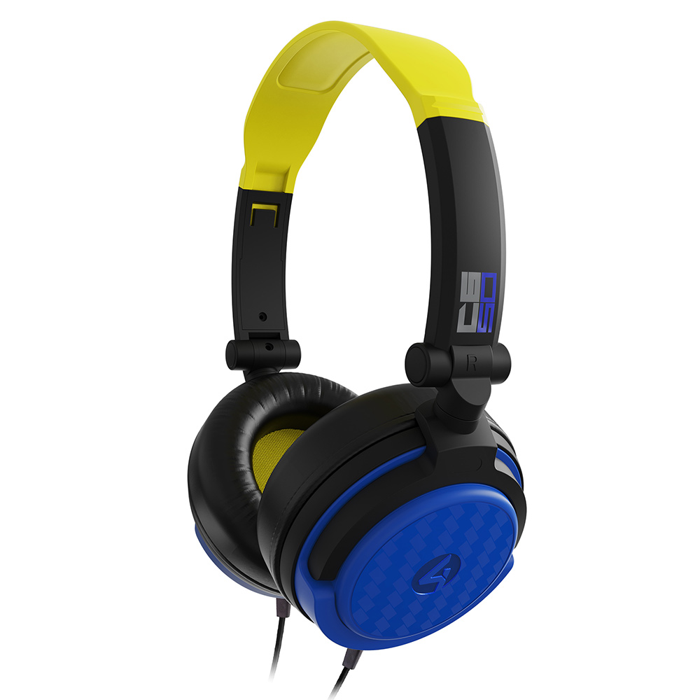 4Gamers C650 Wired Gaming Headset Neon Yellow & Blue Nintendo