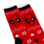 Marvel - Deadpool - Festive Deadpool Crew Socks - Packshot 2