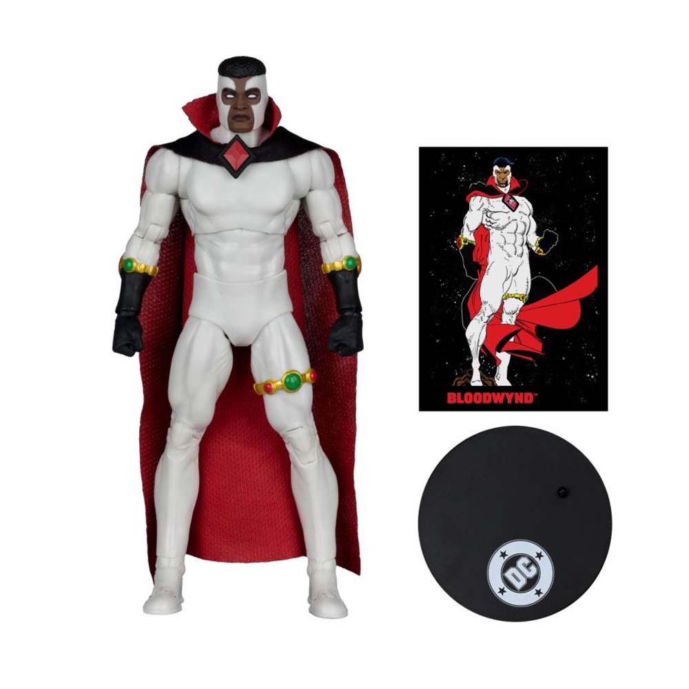 DC Comics - Justice League - Bloodwynd (Justice League #71) Red Platinum Edition Page Punchers 7" Action Figure with Comic Book - Packshot 6